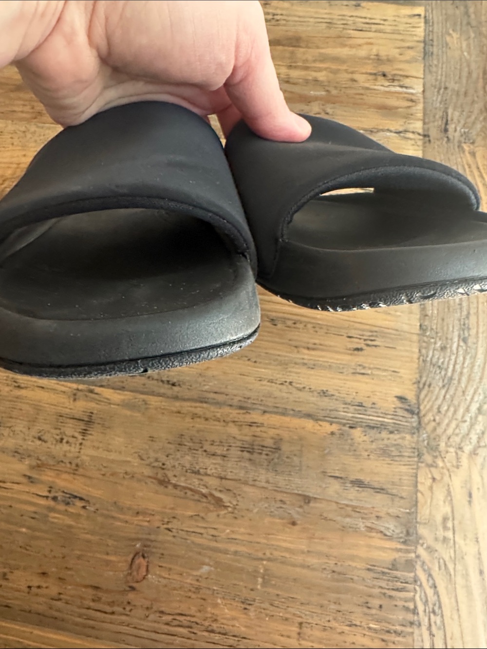 lululemon athletica Black Slide Sandals with Logo Strap - Picture 4 of 7